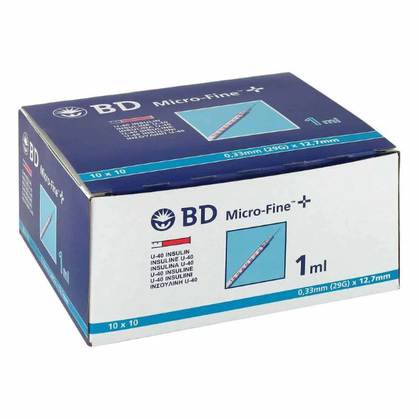 Bild von Bd Micro-Fine+ Insulinspr.1 Ml U40 12,7 Mm (100X1 ml)